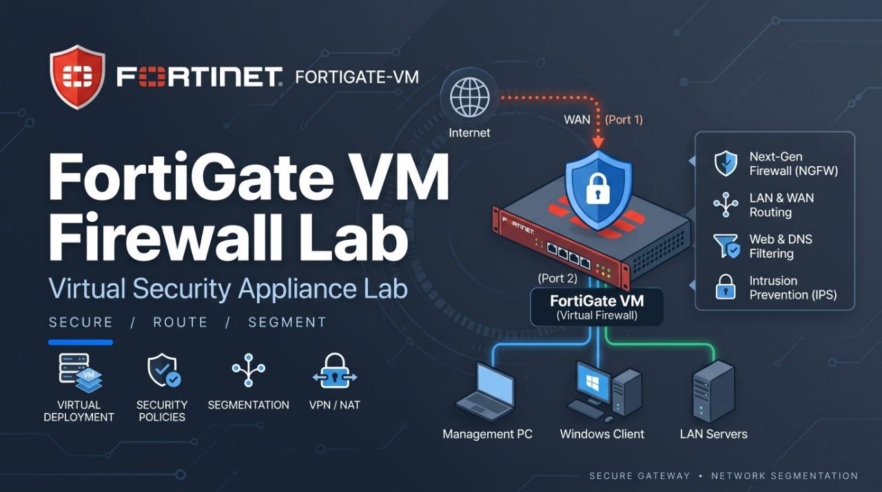 FortiGate VM firewall lab